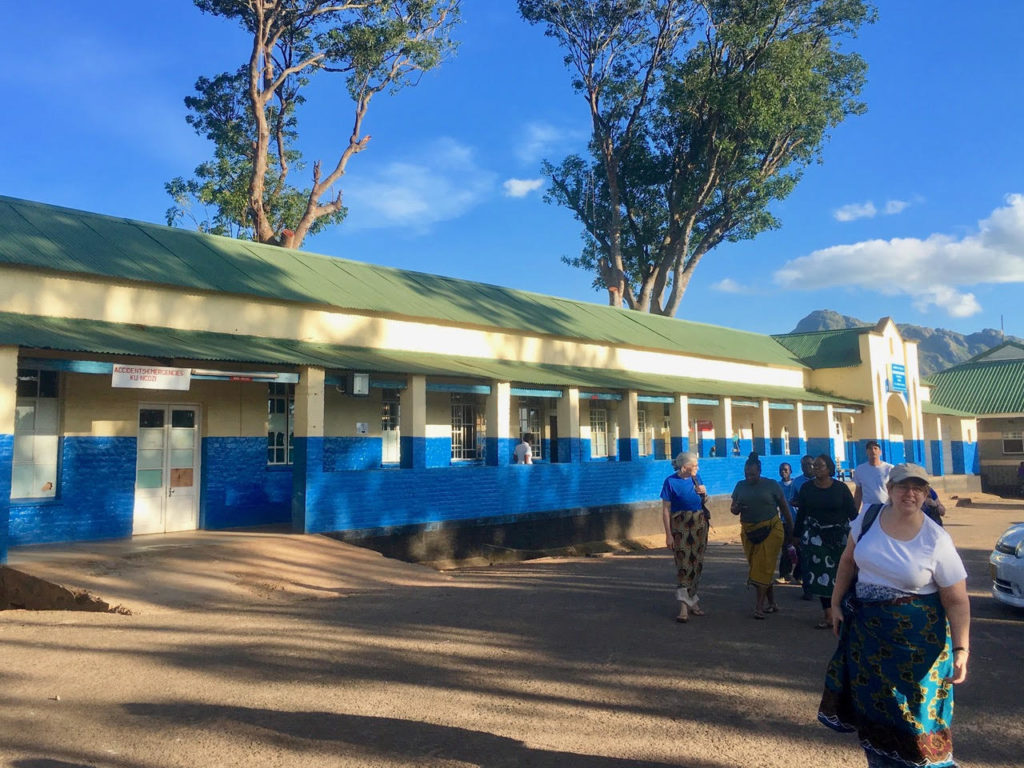 VIP's Medical Team is seen walking in front of Zomba Central Hospital