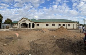 The new health center under construction in Khanda Village