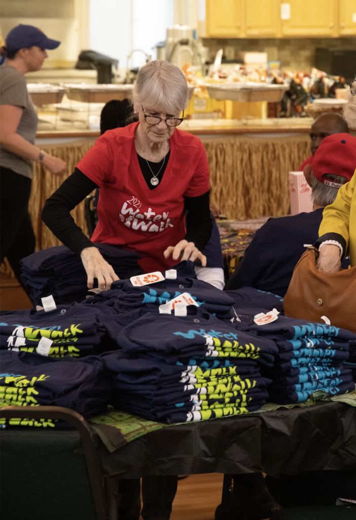 Deirdre Ryan is volunteering at VIP's 2022 Water Walk.