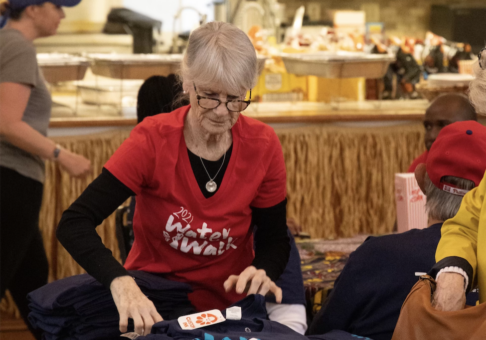 Deirdre Ryan is volunteering at VIP's 2022 Water Walk.